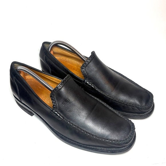 Balenciaga Italian Black Leather Driving Loafer | 9